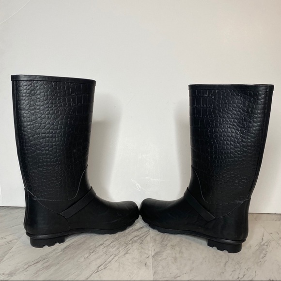 Report Black Matte Croc Rain Boot 10 - Picture 5 of 15